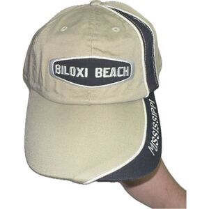 Biloxi Beach Mississippi‎ MS Adjustable Strap Back Hat Cap